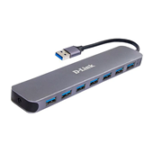 D-link WIPRO DUB1370 USB 3.0 Hub, 7 Port With Power Adapter